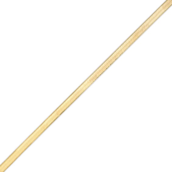 3.0mm Herringbone Chain Bracelet in Solid 14K Gold - 7.5"