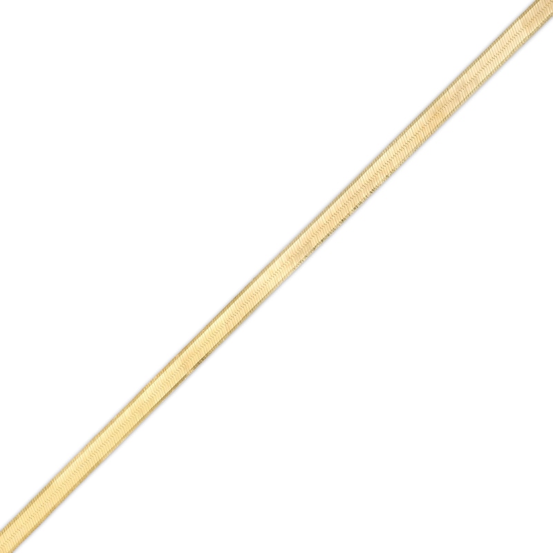 Main Image 1 of 3.0mm Herringbone Chain Bracelet in Solid 14K Gold - 7.5"