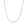 Thumbnail Image 1 of Men's 2.4mm Diamond-Cut Snake Chain Necklace in Solid 10K White Gold - 20"