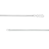 Thumbnail Image 3 of Men's 2.4mm Diamond-Cut Snake Chain Necklace in Solid 10K White Gold - 20"