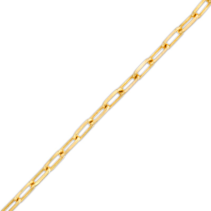 Main Image 1 of 3.55mm Paper Clip Cheval Chain Bracelet in Solid 10K Gold - 7.5"