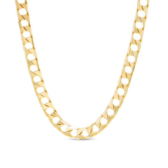Men's 5.2mm Curb Chain Necklace in Solid 10K Gold