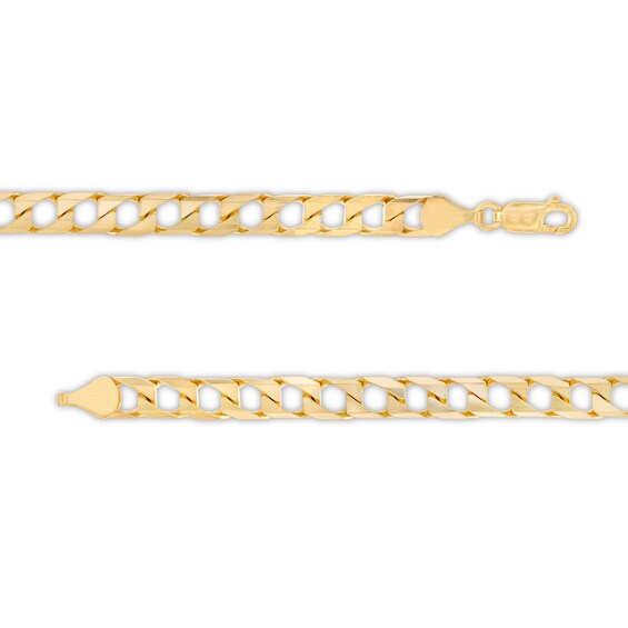 Men's 5.2mm Curb Chain Necklace in Solid 10K Gold
