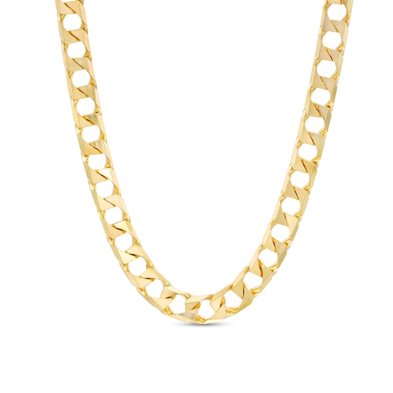 Men's 5.2mm Curb Chain Necklace in Solid 10K Gold - 18"