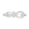 Thumbnail Image 3 of 1/20 CT. T.W. Diamond Infinity Ribbon Promise Ring in Sterling Silver