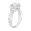 Thumbnail Image 2 of 2 CT. T.W. Certified Princess-Cut Lab-Created Diamond Frame Split Shank Engagement Ring in 14K White Gold (F/VS2)