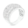 Thumbnail Image 1 of 2-1/2 CT. T.W. Certified Lab-Created Diamond Multi-Row Anniversary Band in 14K White Gold (F/VS2)