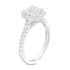 Thumbnail Image 3 of Celebration Infinite™ 2-1/4 CT. T.W. Certified Cushion-Cut Diamond Frame Engagement Ring in 14K White Gold (I/SI2)