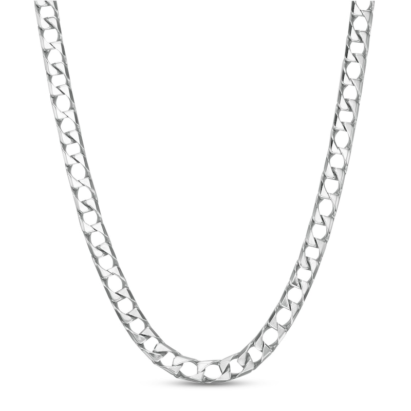 Zales Sterling Silver Curb Chain Necklace