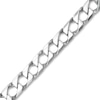 Thumbnail Image 0 of 6.0mm Diamond-Cut Curb Chain Bracelet in Solid Sterling Silver  - 8.5"