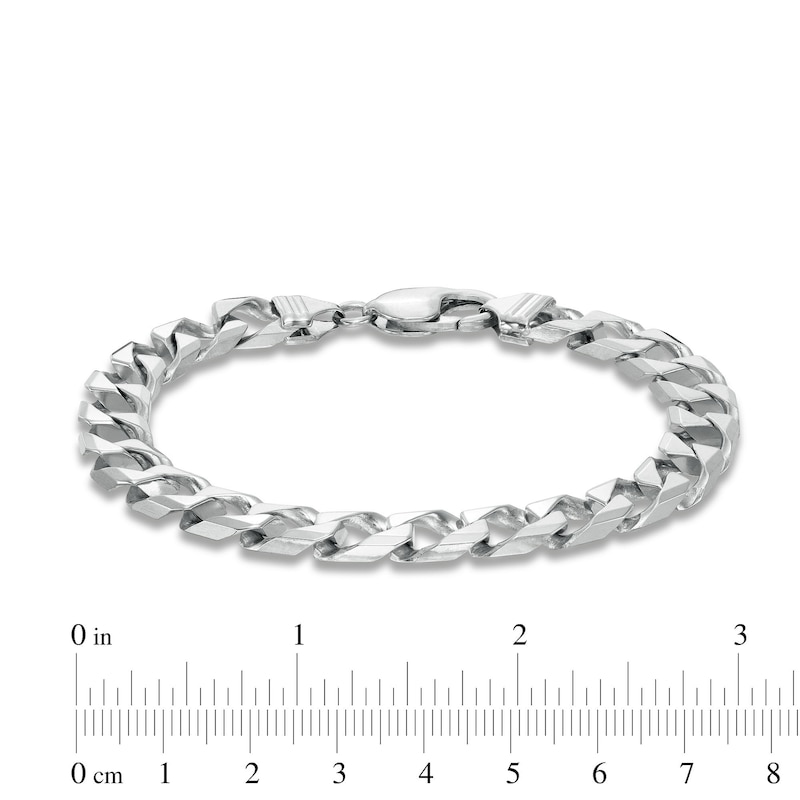 Zales Vera Wang Men 6.2mm Solid Cuban Link Chain Bracelet in Sterling Silver - 8.5