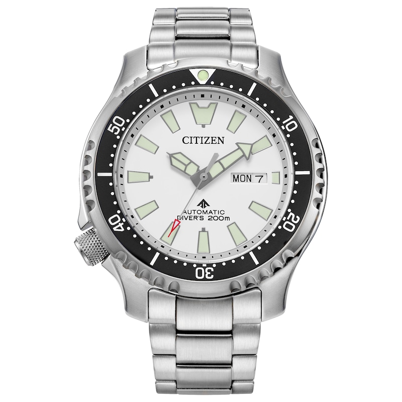 Main Image 1 of Men’s Citizen Promaster Dive Automatic Watch with White Dial (Model: NY0150-51A)