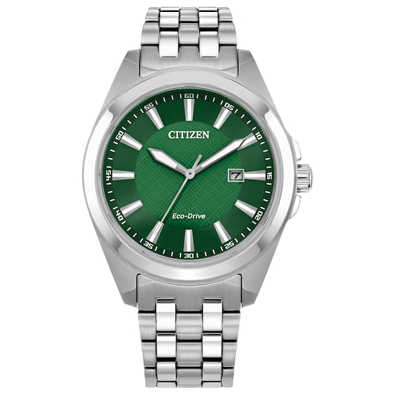 Menâs Citizen Eco-DriveÂ® Classic Watch with Green Dial (Model: Bm7530-50X)