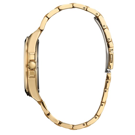Menâs Citizen Eco-DriveÂ® Classic Gold-Tone IP Watch with Champagne Dial (Model: Bm7532-54P)