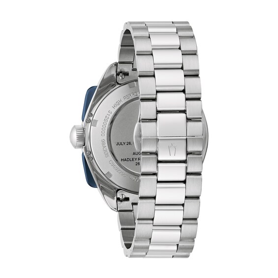 Men's Bulova Lunar Pilot Watch with Blue and White Dial (Model: 98K112)