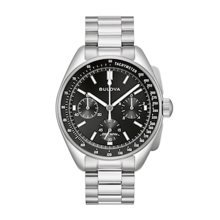 Men's Bulova Lunar Pilot Watch with Black Dial (Model: 96K111)