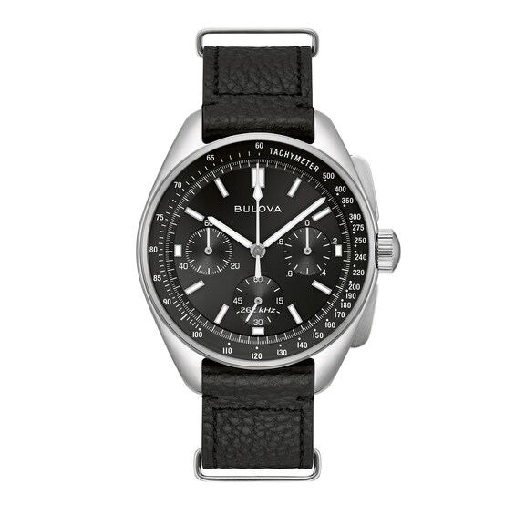Men's Bulova Lunar Pilot Watch with Black Dial (Model: 96K111)