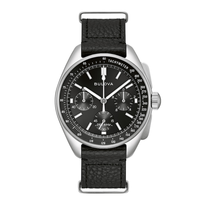 (Model: 96K111) Zales Lunar Men\'s Watch Black Pilot with Bulova Dial |