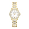 Thumbnail Image 1 of Ladies' Bulova Crystal Accent Gold-Tone IP Watch with Mother-of-Pearl Dial (Model: 98L306)