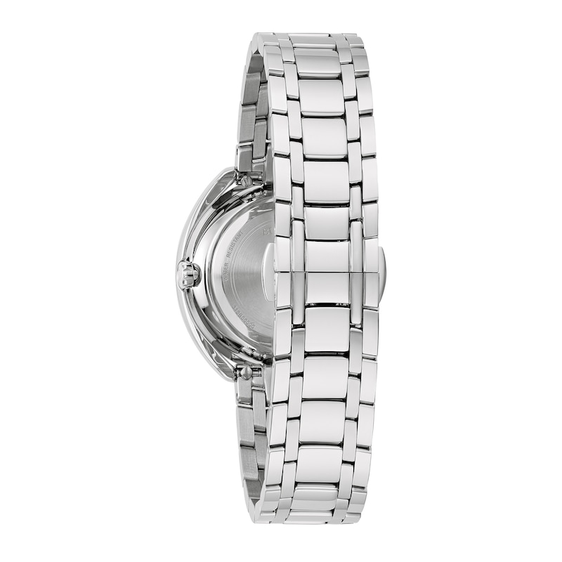 Ladies' Bulova Duality 1/8 CT. T.W. Diamond Interchangeable Bands Watch with Blue Dial (Model: 96X160)