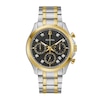 Thumbnail Image 1 of Men's Bulova Classic Diamond Accent Two-Tone IP Chronograph Watch with Black Dial (Model: 98D178)