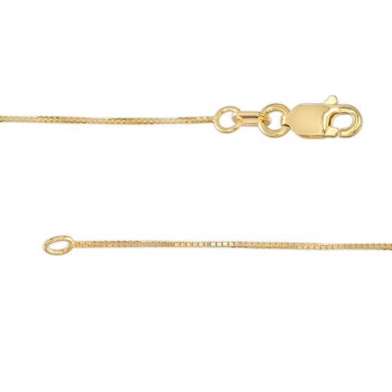 5.0mm Hoop Earrings, Ball Stud Earrings and Box Chain Necklace Set in 14K Gold