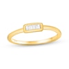 Thumbnail Image 1 of 1/15 CT. T.W. Baguette Diamond Six Stone Bar Ring in 10K Gold - Size 7