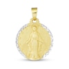 Thumbnail Image 0 of Diamond-Cut Virgin Mary Medallion Necklace Charm in 14K Two-Tone Gold