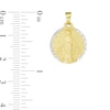 Thumbnail Image 2 of Diamond-Cut Virgin Mary Medallion Necklace Charm in 14K Two-Tone Gold