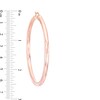 Thumbnail Image 2 of 60.0mm Hoop Earrings in Stainless Steel with Rose Ion-Plate