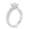 Thumbnail Image 3 of 1-3/4 CT. T.W. Princess-Cut Diamond Hidden Halo Tapered Shank Vintage-Style Bridal Set in 14K White Gold