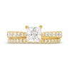 Thumbnail Image 4 of 1-3/4 CT. T.W. Princess-Cut Diamond Hidden Halo Tapered Shank Vintage-Style Bridal Set in 14K Gold