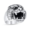 Thumbnail Image 1 of Men's Oxidized Roaring Bear Ring in Sterling Silver