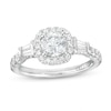 Thumbnail Image 1 of Celebration Infinite™ 1-3/4 CT. T.W. Certified Diamond Cushion-Shaped Frame Engagement Ring in 14K White Gold (I/SI2)