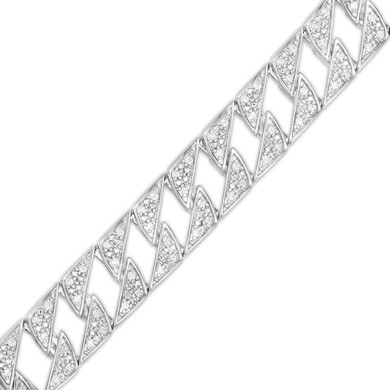 1 CT. T.w. Diamond Open Link Bracelet in Sterling Silver - 8.5"