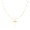 Thumbnail Image 0 of Men's Cross Drop Pendant in Hollow 14K Gold