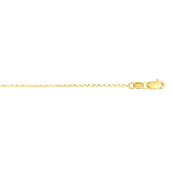 Cross Drop Pendant in Hollow 14K Gold