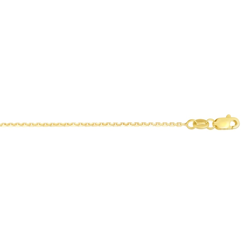 Men's Cross Drop Pendant in Hollow 14K Gold