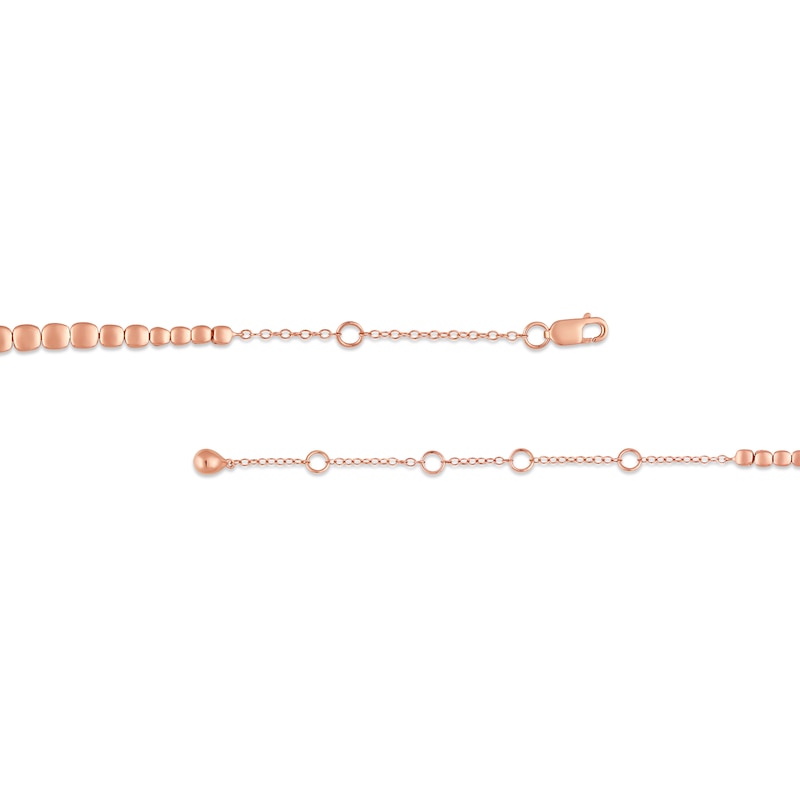 2 CT. T.W. Diamond Tennis Choker Necklace in 10K Rose Gold - 16"