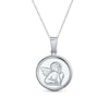 Thumbnail Image 1 of Angel Medallion Pendant in Sterling Silver
