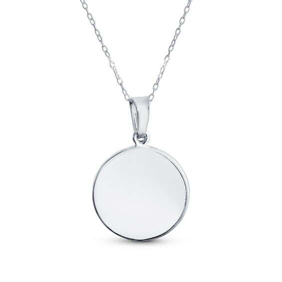 Angel Medallion Pendant in Sterling Silver