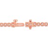 Thumbnail Image 1 of 1 CT. T.W. Diamond Cushion-Shaped Frame Tennis Bracelet in 10K Rose Gold