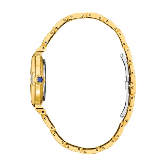 Ladies' Citizen Eco-DriveÂ® L Mae Diamond Accent Gold-Tone Watch with Mother-of-Pearl Dial (Model: Em1062-57D)