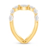 Thumbnail Image 3 of 1 CT. T.W. Marquise Diamond Double Loop Open Ring in 10K Gold