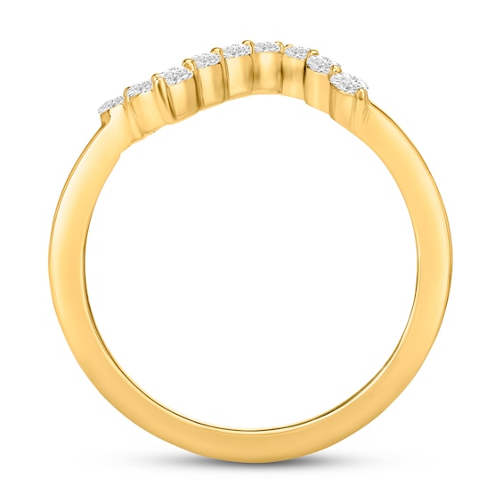 1/3 CT. T.w. Marquise Diamond Linear Zig-Zag Ring in 10K Gold