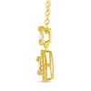Thumbnail Image 3 of 1/4 CT. T.W. Oval Multi-Diamond Frame Drop Pendant in 10K Gold
