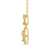 Thumbnail Image 3 of 3/8 CT. T.W. Pear Multi-Diamond Frame Drop Pendant in 10K Gold
