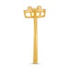 Thumbnail Image 3 of 1/4 CT. T.W. Oval Multi-Diamond Frame Open Shank Ring in 10K Gold