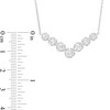 Thumbnail Image 3 of 1 CT. T.W. Certified Lab-Grown Diamond Graduated Seven Stone Necklace in 14K White Gold (F/SI2)