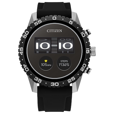 Citizen CZ Smart PQ2 Sport Digital Black IP Silicone Strap Watch with Black  Dial (Model: MX1011-05X) | Zales